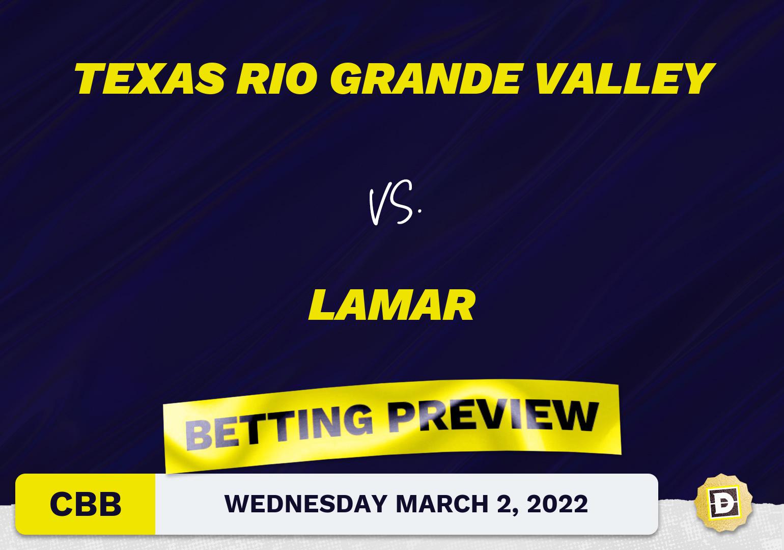 Texas Rio Grande Valley vs. Lamar CBB Predictions and Odds - Mar 2, 2022