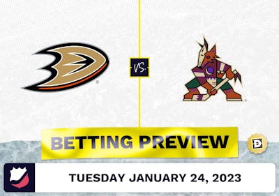 Ducks vs. Coyotes Prediction and Odds - Jan 24, 2023