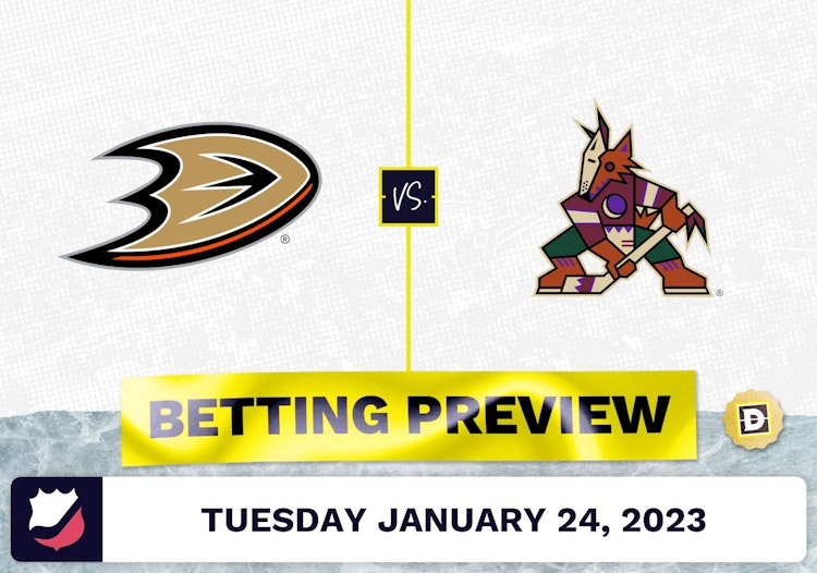 Ducks vs. Coyotes Prediction and Odds - Jan 24, 2023