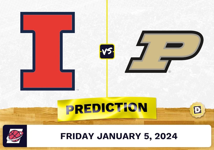 Illinois vs. Purdue Prediction, Odds, College Basketball Picks  [1/5/2024]