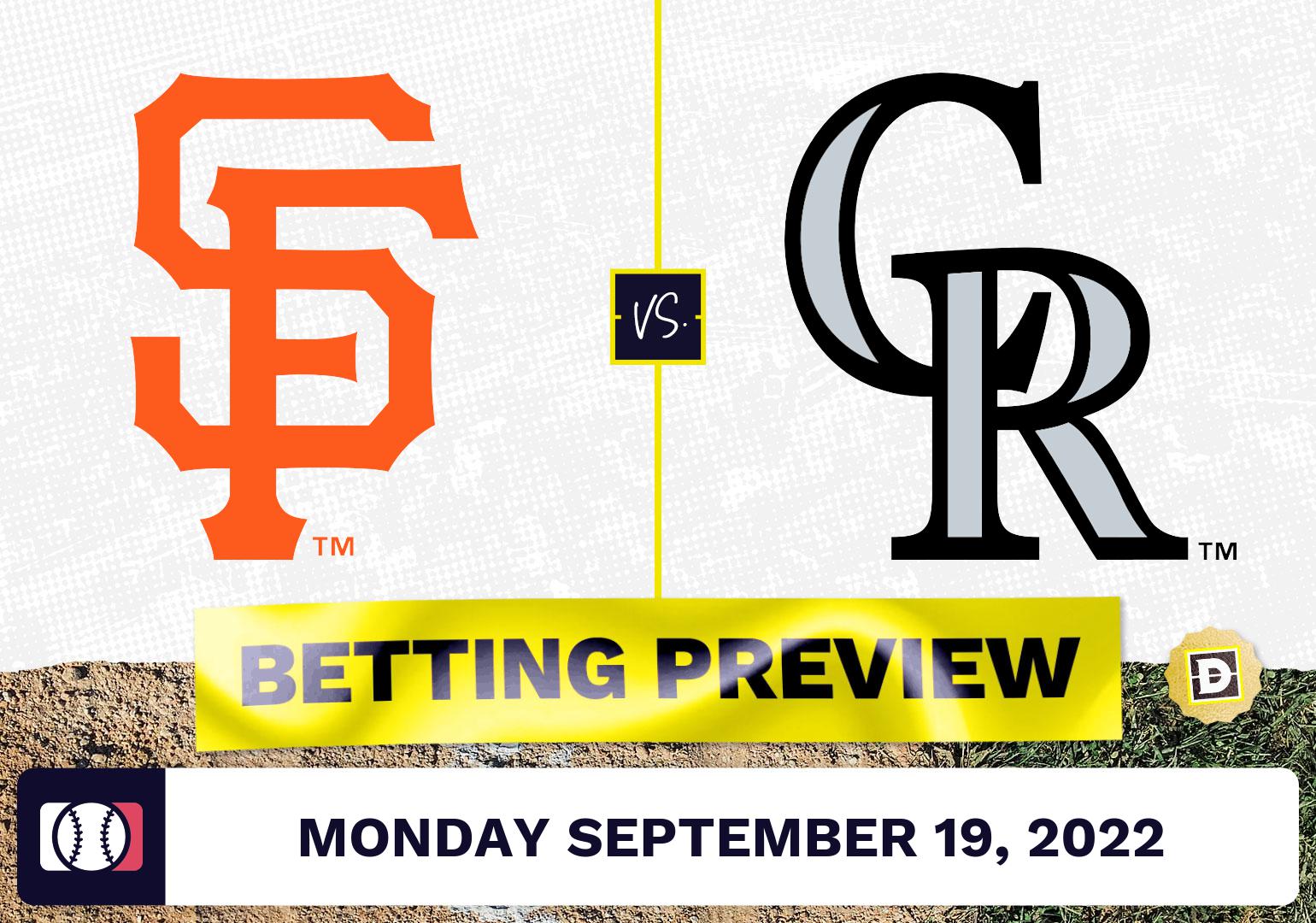 Giants vs. Rockies Prediction and Odds - Sep 19, 2022
