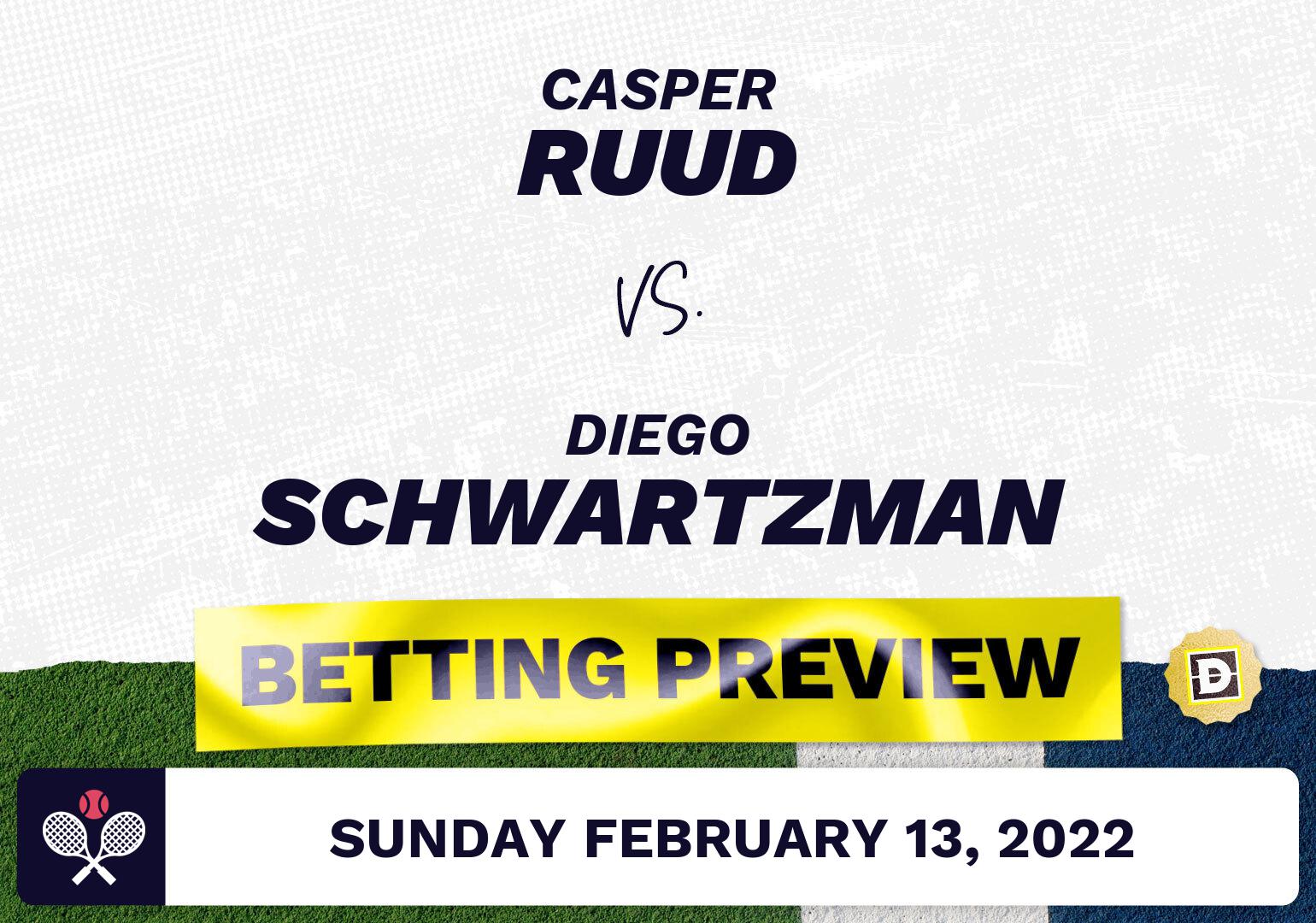 Casper Ruud vs. Diego Schwartzman Predictions - Feb 13, 2022