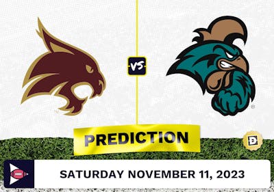 Texas State vs. Coastal Carolina CFB Prediction and Odds - November 11, 2023