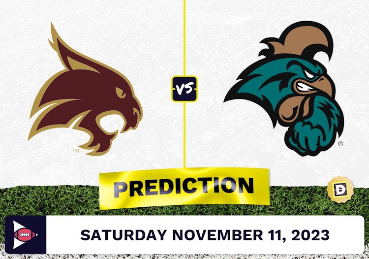 Texas State vs. Coastal Carolina CFB Prediction and Odds - November 11, 2023