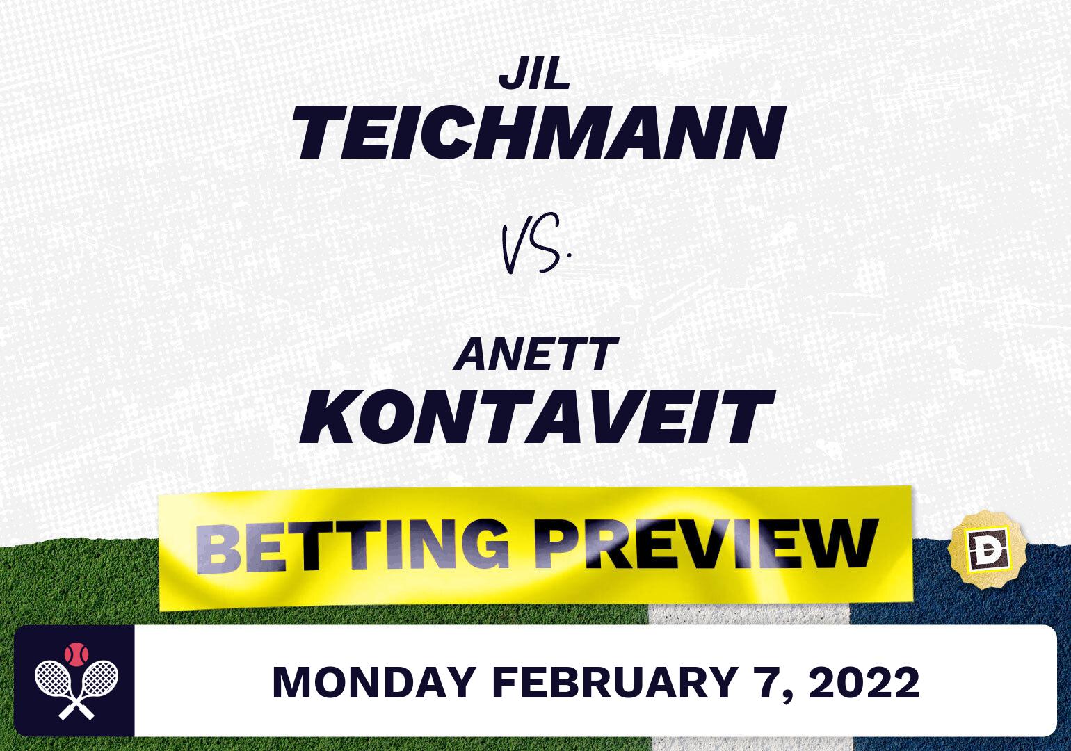 Jil Teichmann vs. Anett Kontaveit Predictions - Feb 7, 2022