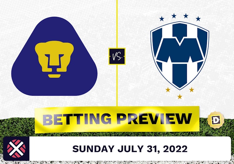 Pumas UNAM vs. Monterrey Prediction and Odds - Jul 31, 2022