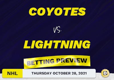 Coyotes vs. Lightning: Betting Picks, Predictions and Odds - Thu Oct 28, 2021
