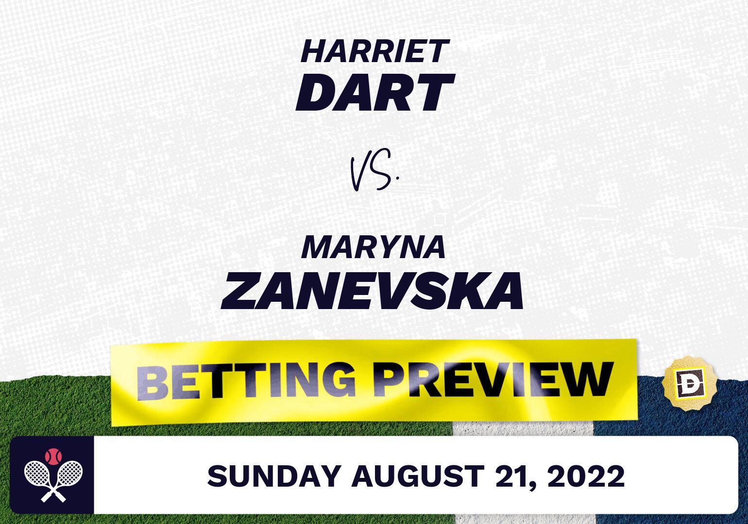 Harriet Dart vs. Maryna Zanevska Predictions - Aug 21, 2022