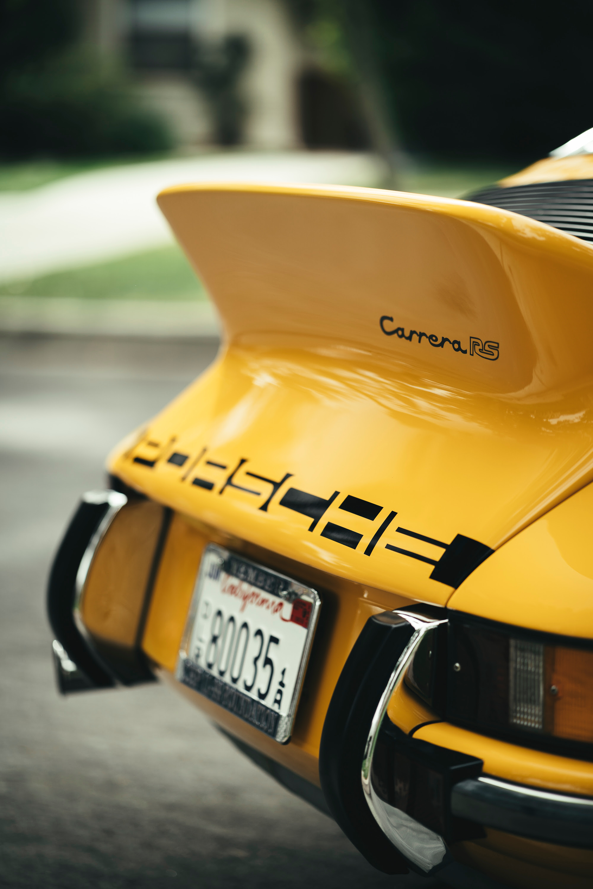 Yellow Carrera RS at the Sierra Madre Collection open house.