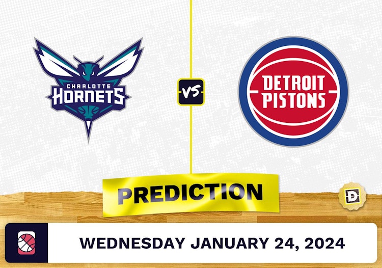 Charlotte Hornets vs. Detroit Pistons Prediction, Odds, NBA Picks [1/24/2024]