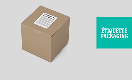 étiquette packaging