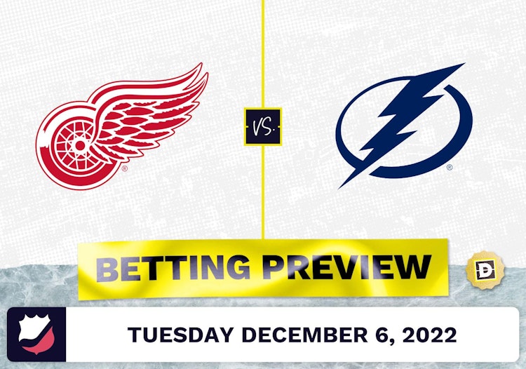 Red Wings vs. Lightning Prediction and Odds - Dec 6, 2022