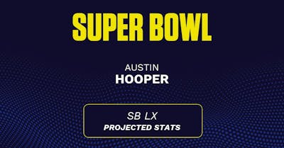 Austin Hooper Super Bowl LX projections: Receiving yards prediction, touchdown probability vs. Seahawks