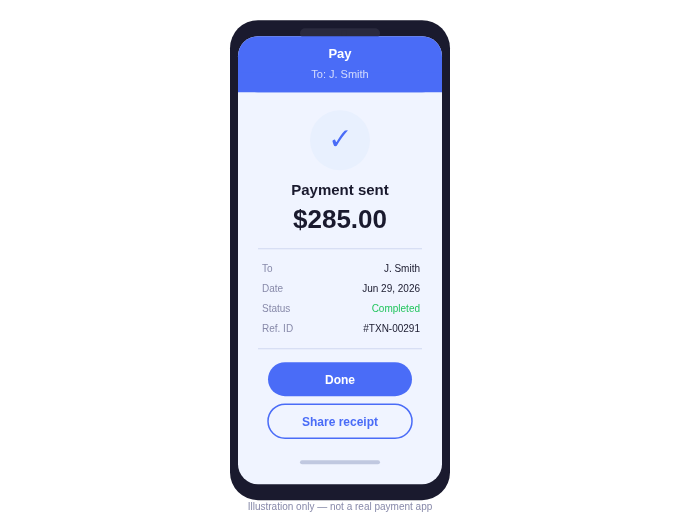 Apple Pay Fake Payment Example