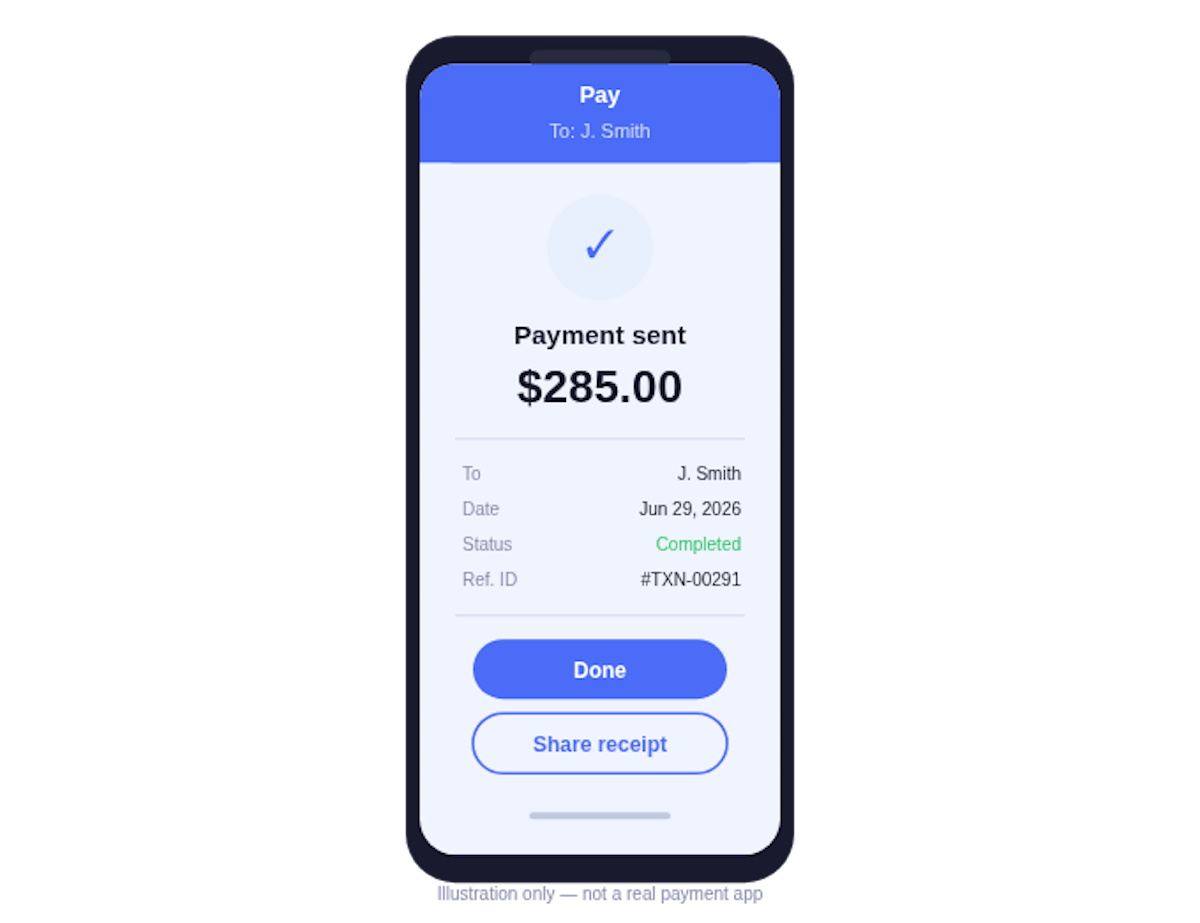 Apple Pay Fake Payment Example