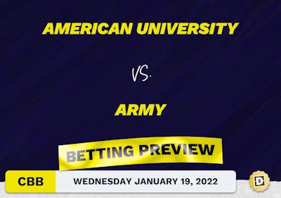 American University vs. Army CBB Predictions and Odds - Jan 19, 2022