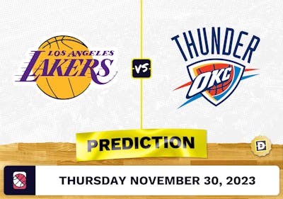 Los Angeles Lakers vs. Oklahoma City Thunder Prediction and Odds - November 30, 2023