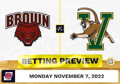 Brown vs. Vermont CBB Prediction and Odds - Nov 7, 2022