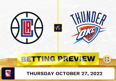 Clippers vs. Thunder Prediction and Odds - Oct 27, 2022