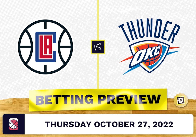 Clippers vs. Thunder Prediction and Odds - Oct 27, 2022