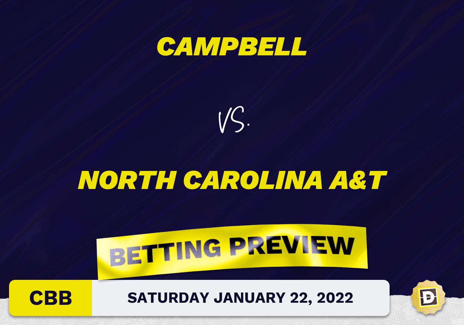 Campbell vs. North Carolina A&T CBB Predictions and Odds - Jan 22, 2022