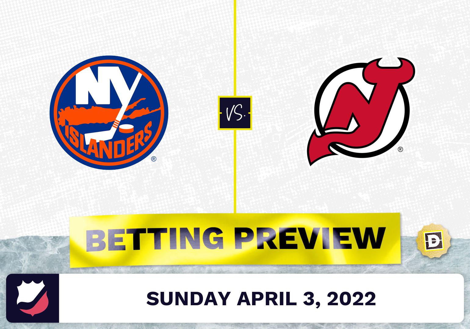 Islanders vs. Devils Prediction and Odds - Apr 3, 2022