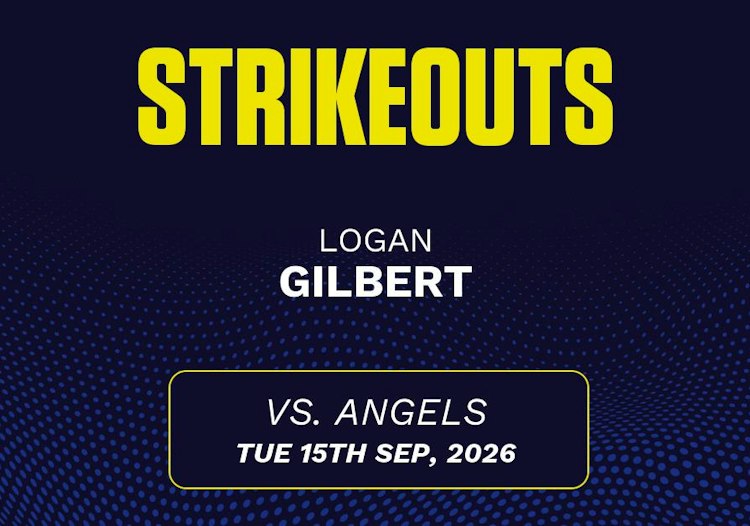 Logan Gilbert projected stats for Tuesday, September 15, 2026.