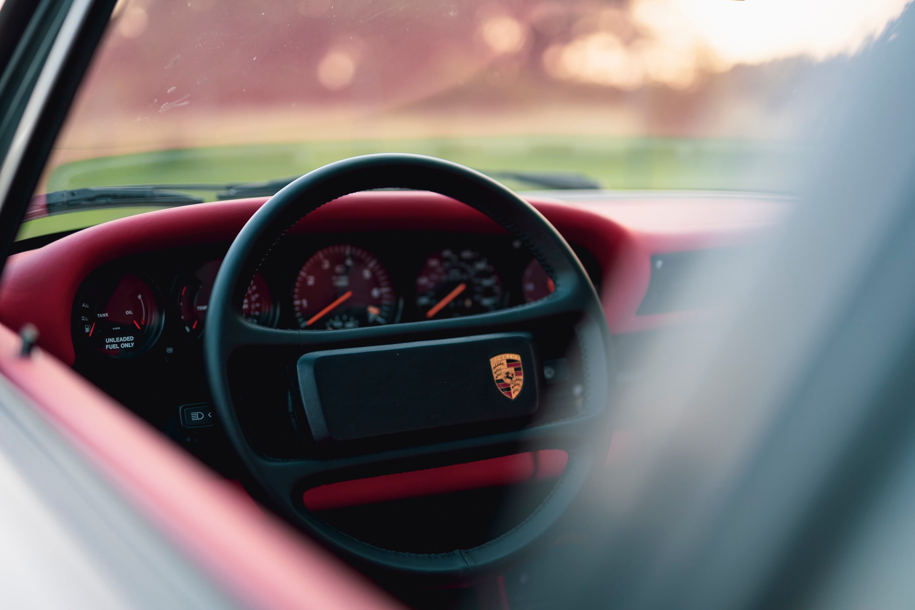 930 Turbo Flachbau with Lipstick Red interior.