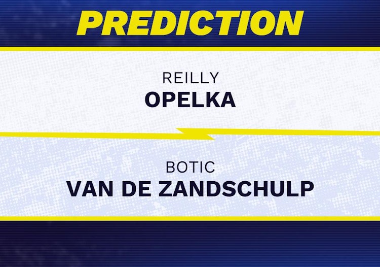 Reilly Opelka vs Botic Van de Zandschulp Tennis Prediction.