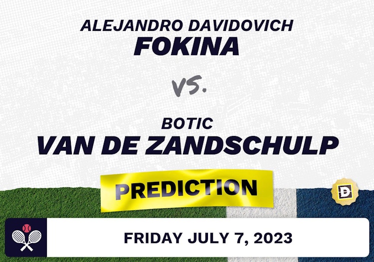 Alejandro Davidovich Fokina vs. Botic Van de Zandschulp Prediction - Wimbledon 2023