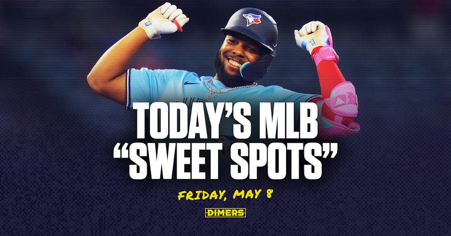 MLB Best Bets: Which markets the Dimers "Sweet Spot" says to bet on Friday, May 8