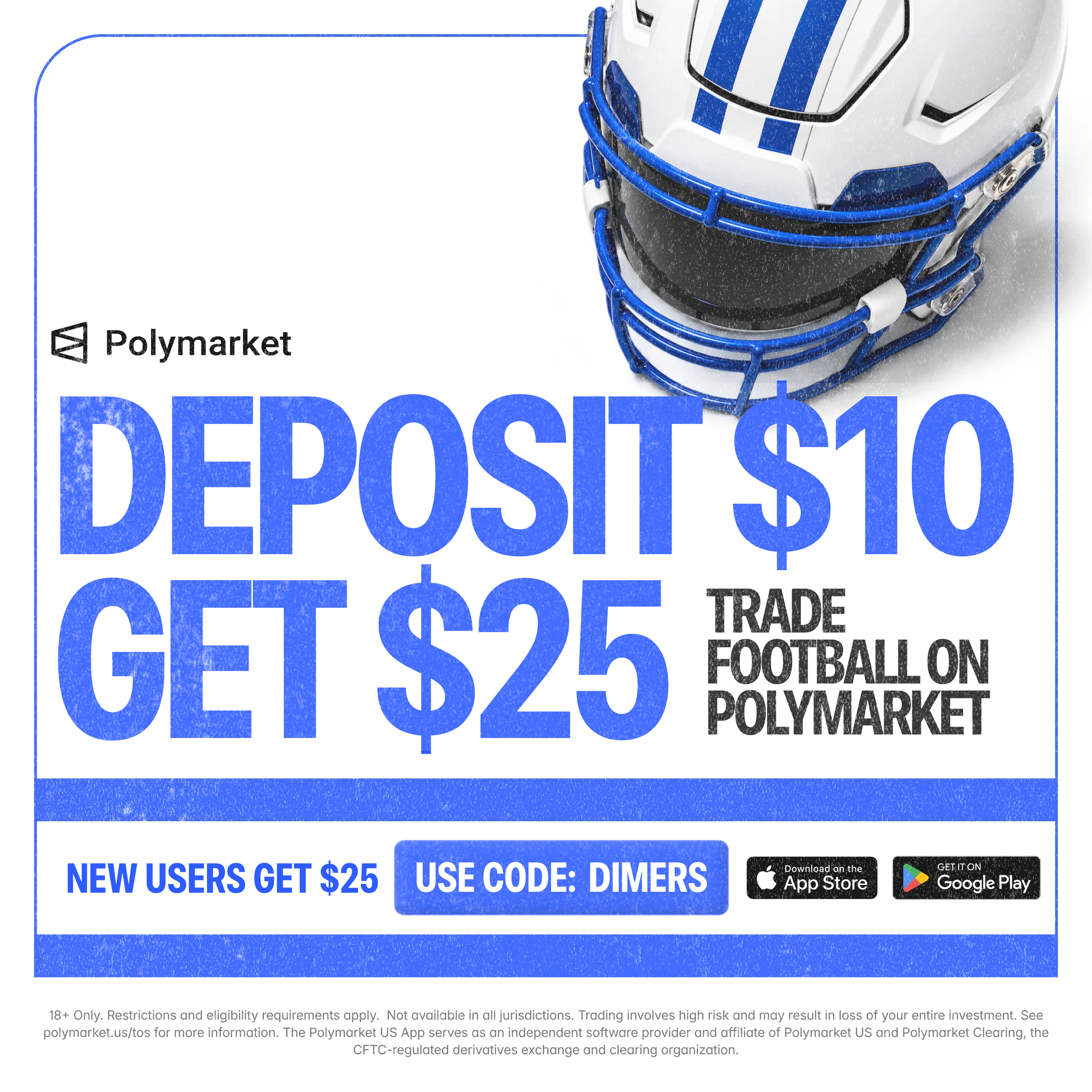 How to claim the $25 Polymarket bonus with referral code DIMERS.
