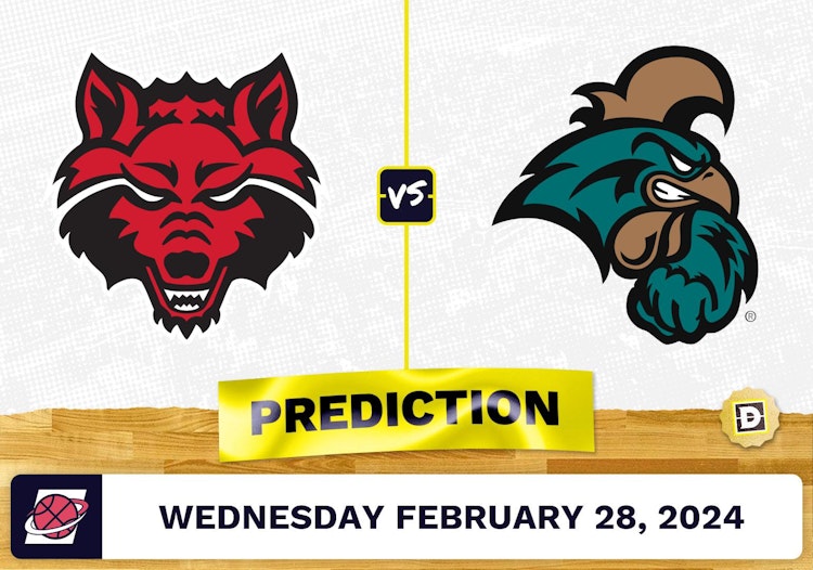 Arkansas State vs. Coastal Carolina Prediction, Odds, College Basketball Picks [2/28/2024]