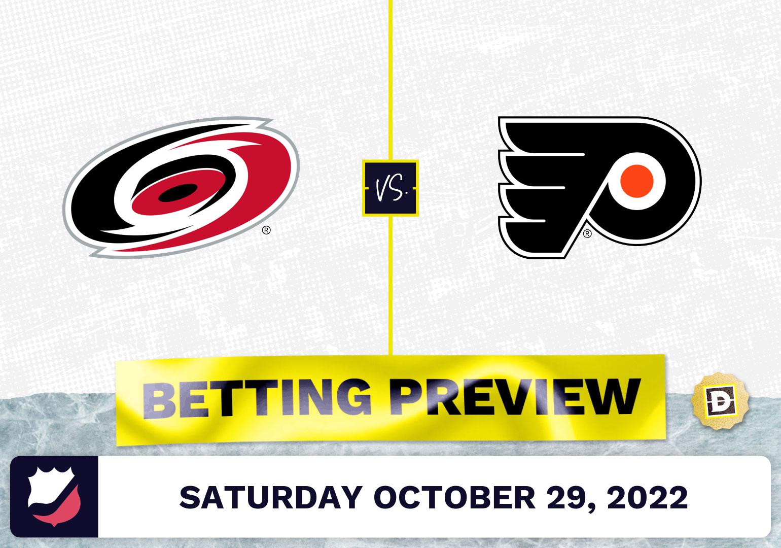 Hurricanes vs. Flyers Prediction and Odds - Oct 29, 2022