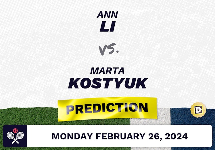 Ann Li vs. Marta Kostyuk Prediction, Odds, Picks for San Diego 2024