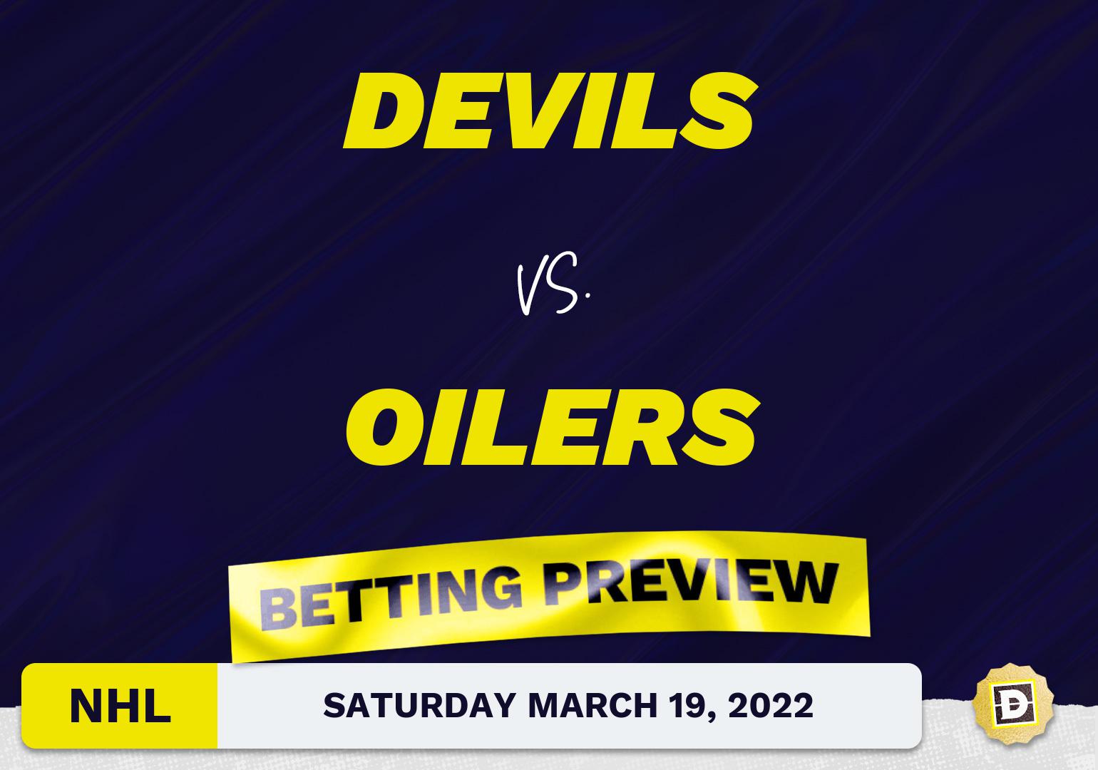 Devils vs. Oilers Predictions and Odds - Mar 19, 2022