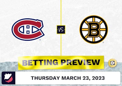 Canadiens vs. Bruins Prediction and Odds - Mar 23, 2023