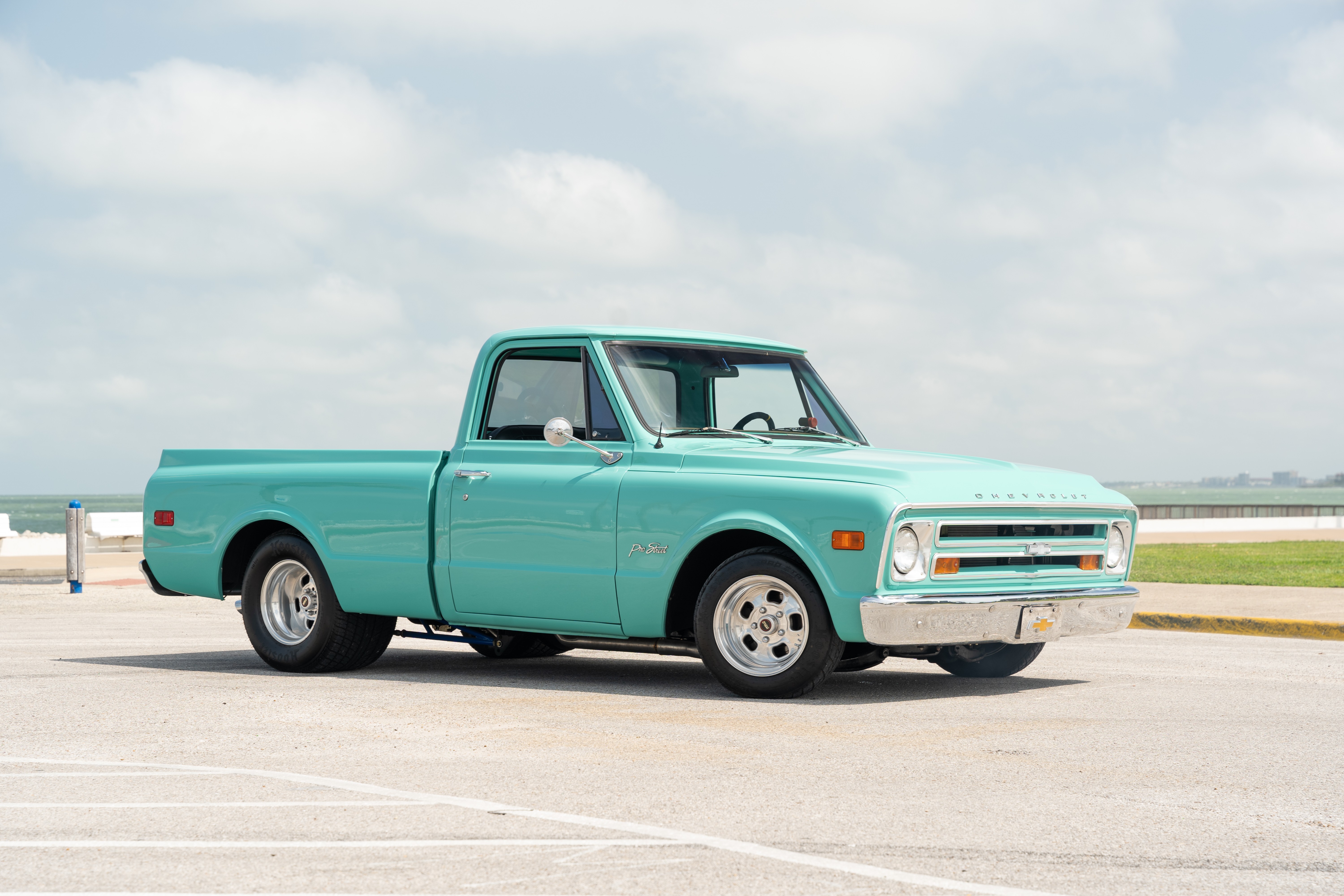 Pro Street modified 1968 Chevrolet C10 pickup.