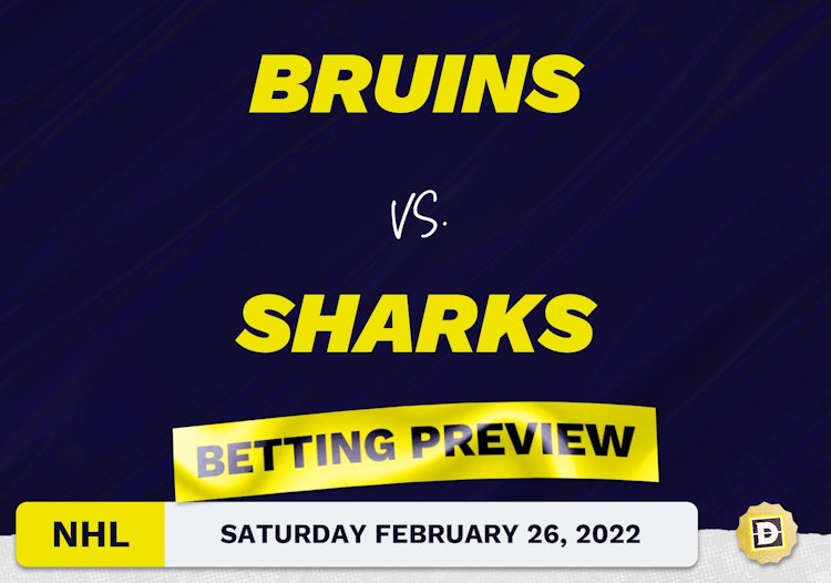 Bruins vs. Sharks Predictions and Odds - Feb 26, 2022