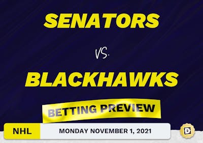 Senators vs. Blackhawks Predictions and Odds - Nov 1, 2021
