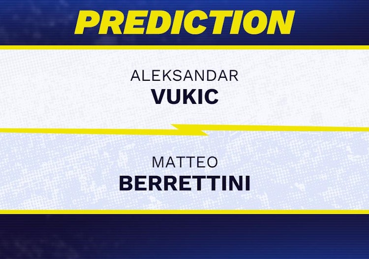 Aleksandar Vukic vs Matteo Berrettini Tennis Prediction.