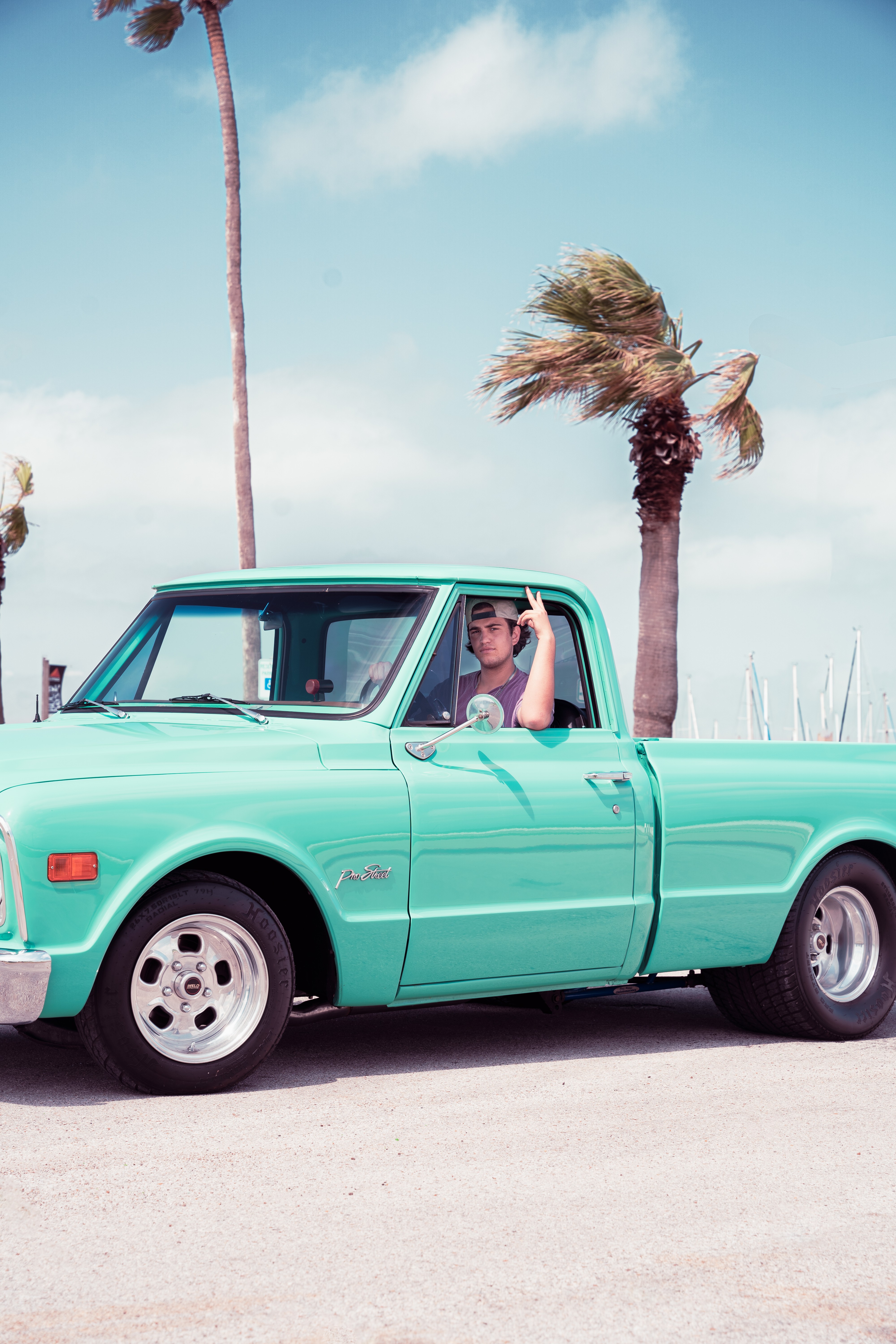 Pro Street modified 1968 Chevrolet C10 pickup.