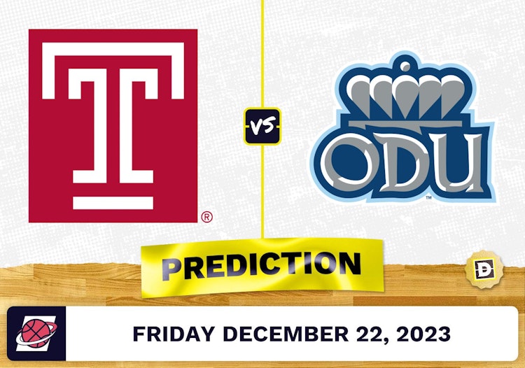 Temple vs. Old Dominion Prediction, Odds, College Basketball Picks  [12/22/2023]