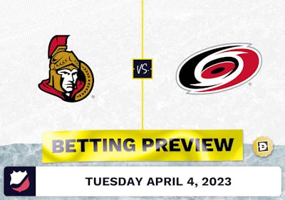Senators vs. Hurricanes Prediction and Odds - Apr 4, 2023