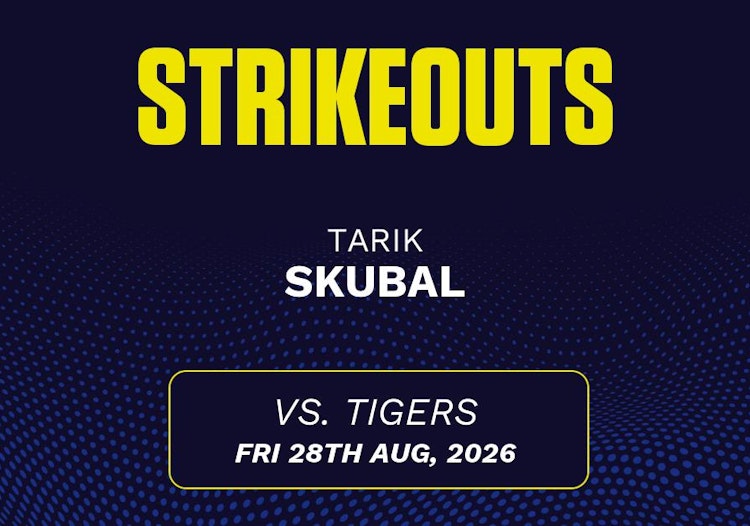 Tarik Skubal projected stats for Friday, August 28, 2026.