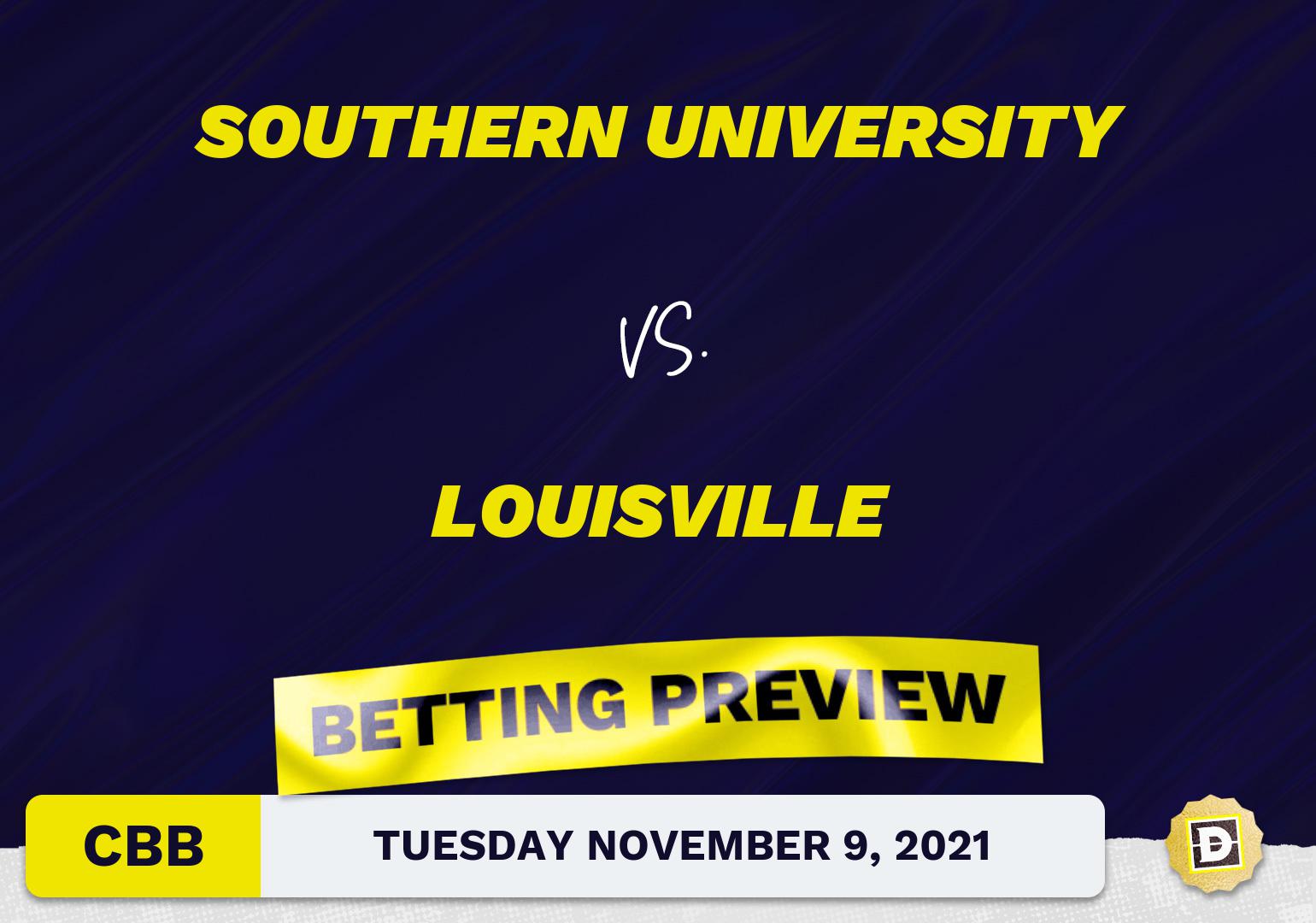 Southern University vs. Louisville CBB Predictions and Odds - Nov 9, 2021