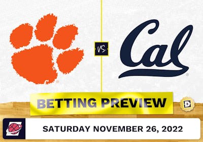 Clemson vs. California CBB Prediction and Odds - Nov 26, 2022