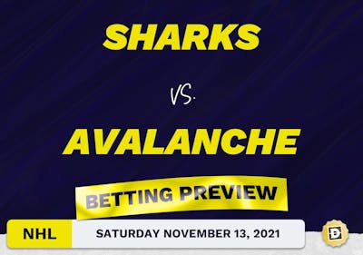 Sharks vs. Avalanche Predictions and Odds - Nov 13, 2021