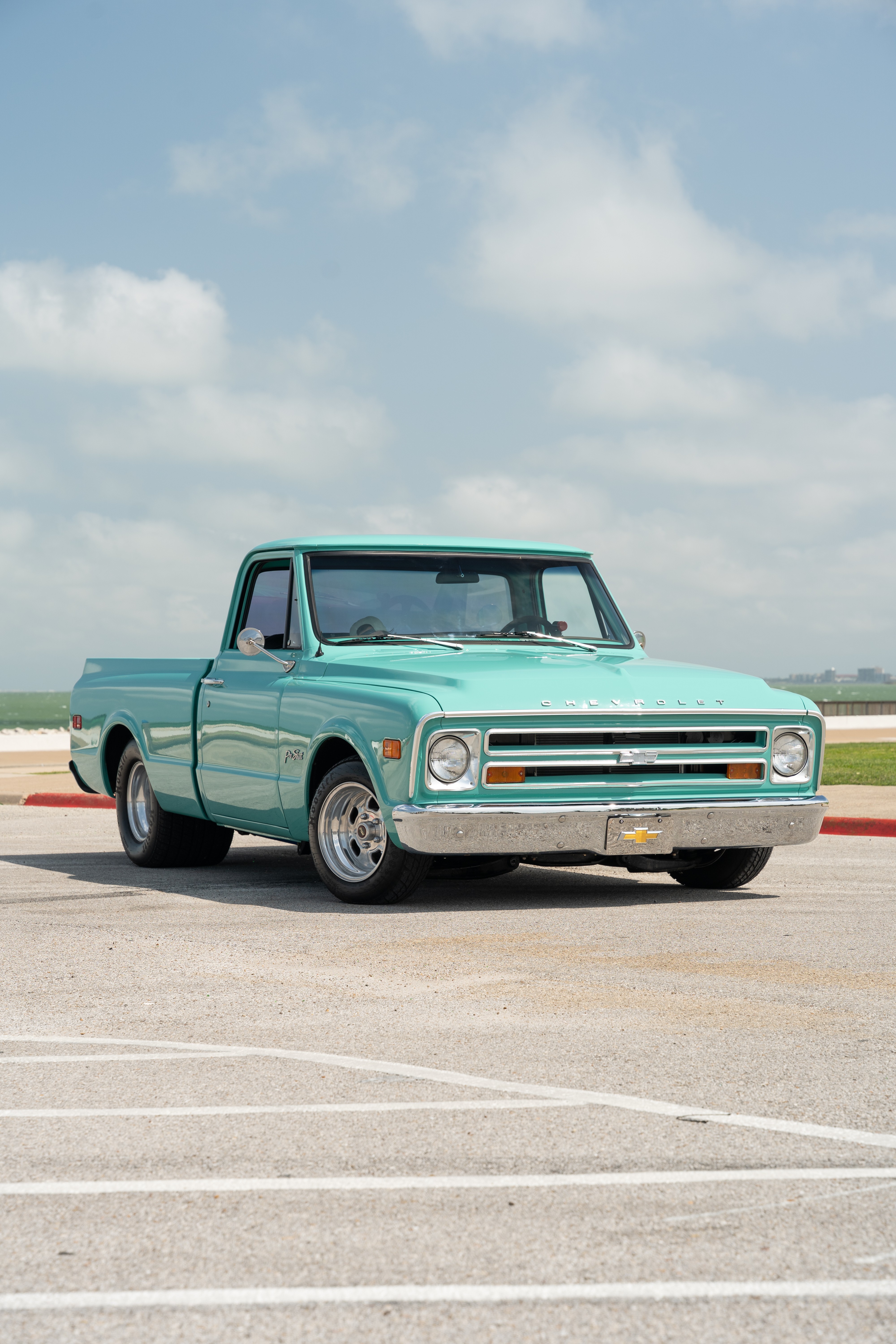 Pro Street modified 1968 Chevrolet C10 pickup.