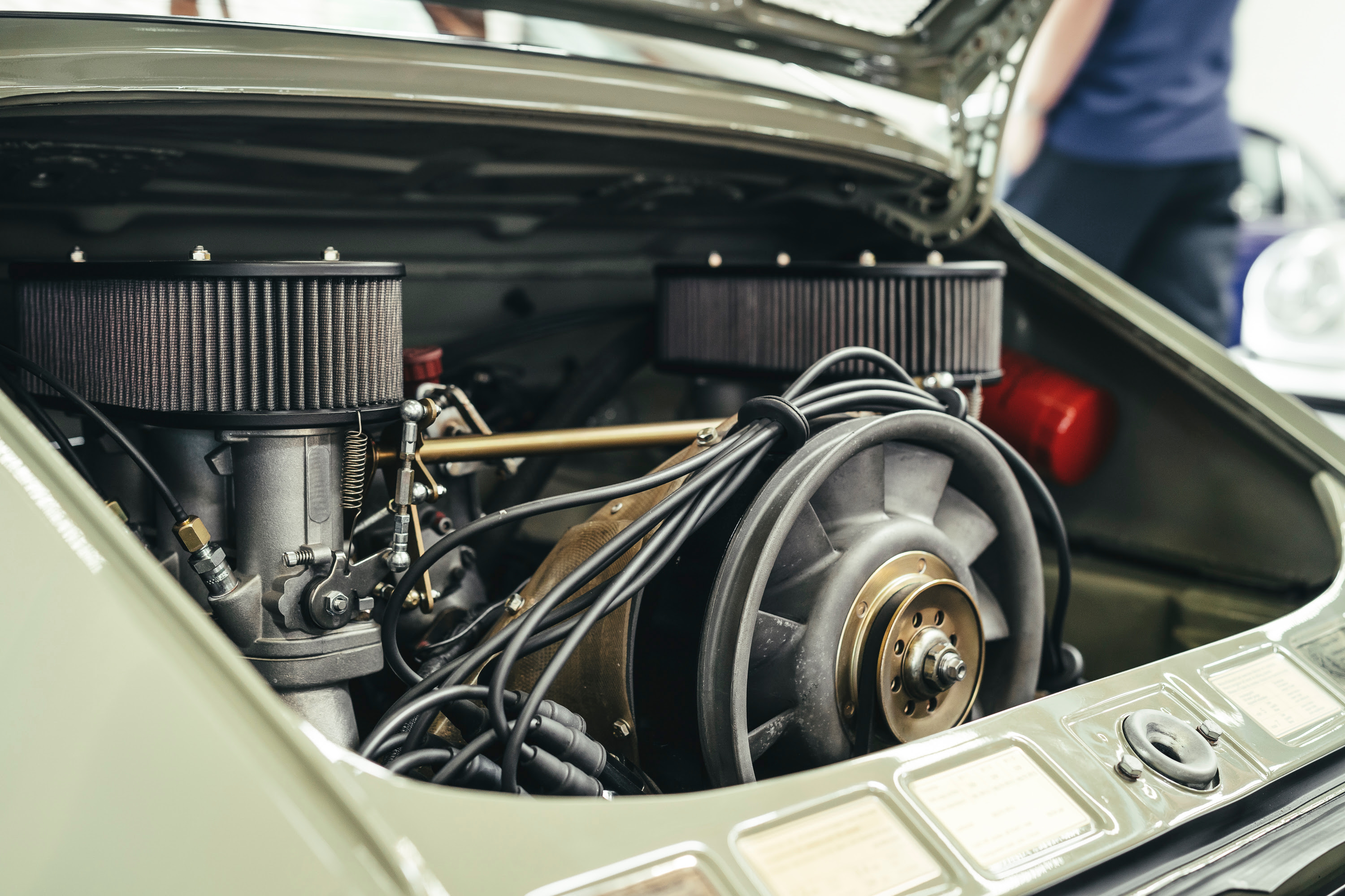 Custom 911 hotrod engine at CPR.